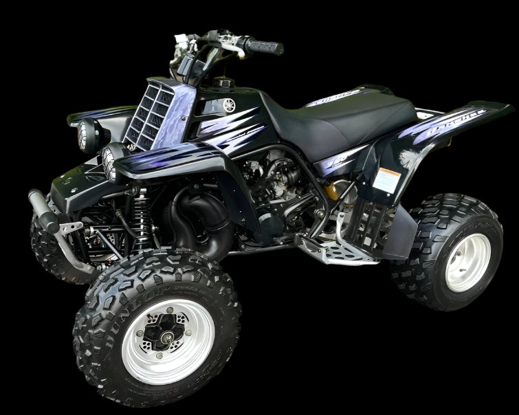 BLACK 2005 Yamaha Banshee Full graphic kit. High-quality material.