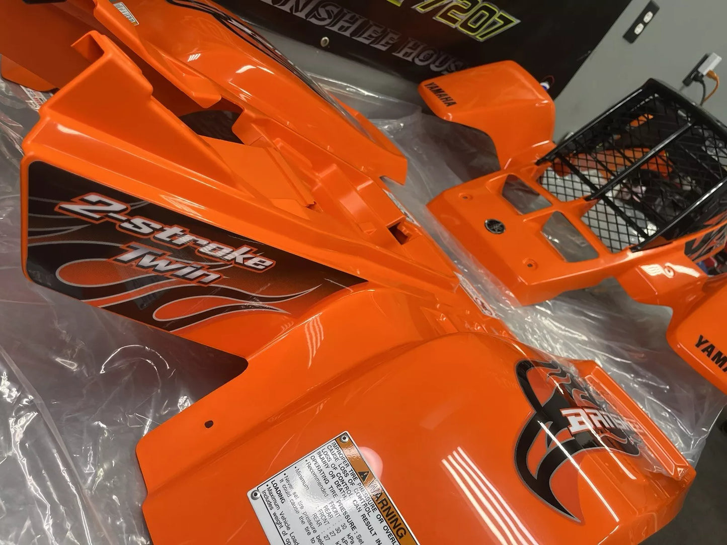 2008 OEM Yamaha Banshee 350 Full Fender kit & Graphic Installation