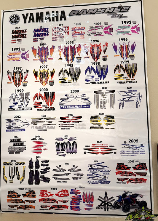 Graphics for Yamaha Banshee 350 Full plastic kit