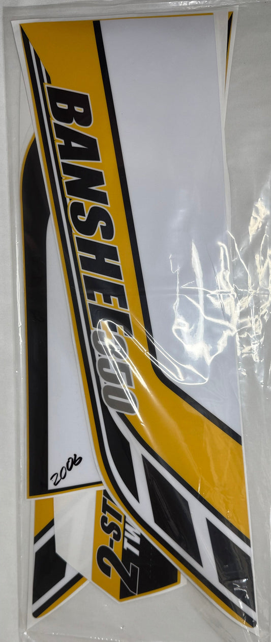 YELLOW 2006 Yamaha Banshee Full graphic kit