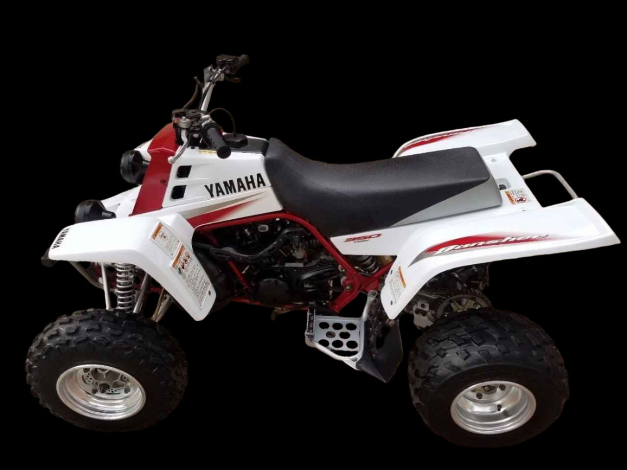 GRAY&RED 2004 Yamaha Banshee Full graphic kit.